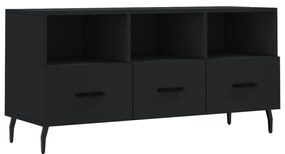 vidaXL Έπιπλο Τηλεόρασης Μαύρο 102 x 36 x 50 εκ. από Επεξεργ. Ξύλο