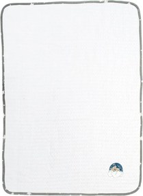 Κουβέρτα Πικέ Αγκαλιάς (80x110) Dimcol Bear 176 White-Grey