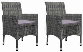 vidaXL Σετ Τραπεζαρίας Κήπου 5 Τεμαχίων Γκρι