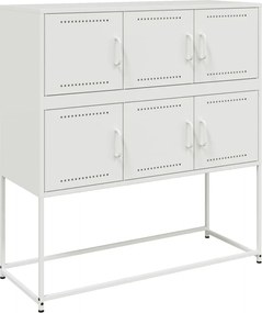 vidaXL Ντουλάπι Λευκό 100,5x39x107 εκ. Ατσάλινο