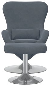 vidaXL Κάθισμα-αυγό 2 pcs Σκούρο γκρι 63 x 73 x 90 εκ Βελούδο