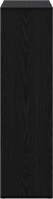 vidaXL Βιβλιοθήκη 102 x 29 x 103,5 εκ. Επεξεργασμένο Ξύλο Μαύρη Δρυς
