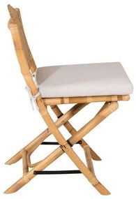 Καρέκλα εξωτερικού χώρου Dallas D101, 93x54x63cm, 15 kg, Ανοιχτό χρώμα ξύλου, Ξύλο, Ξύλο: Μπαμπού, Μαξιλάρι καθίσματος: Ναι | Epipla1.gr