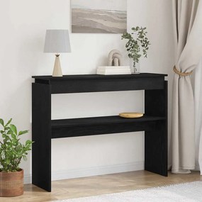 vidaXL Κονσόλα Τραπέζι Μαύρο Δρυς 80x30x102 εκ από Ξύλο
