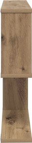 vidaXL Ράφι Τοίχου Artisan Δρυς 60 x 12 x 50,5 εκ Επεξεργασμένο Ξύλο