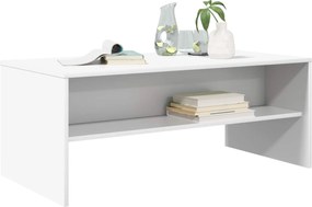vidaXL Τραπεζάκι σαλονιού Λευκό 100 x 50 x 40 cm Επεξεργασμένο ξύλο
