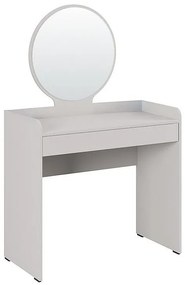 Megapap Τουαλέτα Με Καθρέπτη Curve Λευκό Του Πάγου 90x47x142εκ.