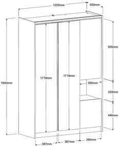Ντουλάπα Peonia τρίφυλλη