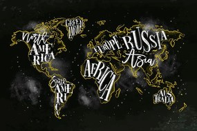 Εικόνα στον παγκόσμιο χάρτη τάσης από φελλό - 120x80  flags