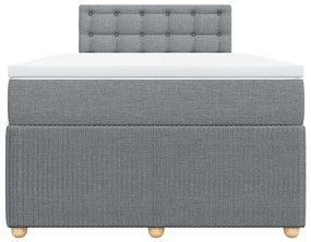 ΚΡΕΒΑΤΙ BOXSPRING ΜΕ ΣΤΡΩΜΑ ΑΝΟΙΧΤΟ ΓΚΡΙ 120X190 ΕΚ. ΥΦΑΣΜΑΤΙΝΟ 3289709