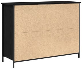 vidaXL Μπουφές Μαύρου Δρυός 100x35x75 εκ Επεξεργασμένο Ξύλο