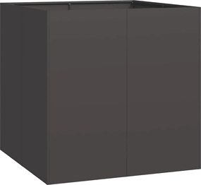 vidaXL Ζαρντινιέρα Μαύρη 80x80x80 εκ. από Χάλυβα