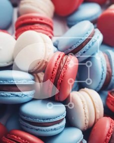 Σετ των 2 Intra Συλλεκτικό Ξύλινο Παζλ Plywood  4mm - Πολύχρωμα μακαρόν σε διάφορα σχήματα και μεγέθη Σε Ξύλινο Κουτί - Διαστάσεις: 10x10 cm – 25 κομμάτια