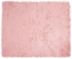 vidaXL Χαλί από τεχνητό πρόβειο δέρμα Tafalla Ροζ 200 x 280 εκ.