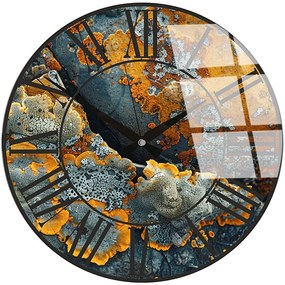 Ρολόι Τοίχου Γυάλινο 884ASF1104 Φ40cm Multi Wallity Glass