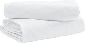 vidaXL Κουβέρτα 2 σε 1 Λευκό 140 x 220 cm Φτερό