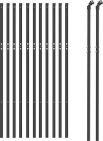 vidaXL Συρματόπλεγμα Περίφραξης Ανθρακί 1x25 μ. Γαλβανισμένο Ατσάλι