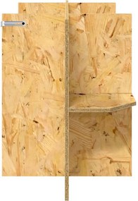vidaXL Βάση Terrarium με ράφι Καφέ 100 x 40 x 50 cm OSB