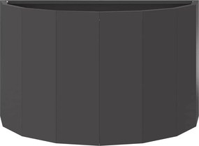 vidaXL Γλάστρα Μαύρο 60 x 30 x 35 εκ Ατσάλι