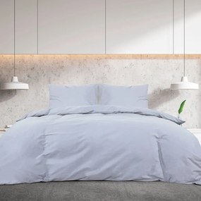 Σετ Παπλωματοθήκης Γκρι 260 x 220 εκ. Βαμβακερό 136109