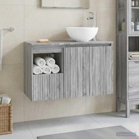 vidaXL Σετ Επίπλων Μπάνιου 2 τμχ. Γκρι Sonoma Επεξεργασμένο Ξύλο