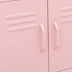 vidaXL Ντουλάπι Αποθήκευσης Ροζ 60 x 35 x 56 εκ. από Ατσάλι