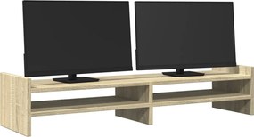 vidaXL Βάση Οθόνης Sonoma Δρυς 100x27x20 εκ. από Επεξ. Ξύλο