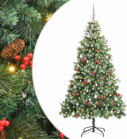 vidaXL Τεχνητό Χριστουγεννιάτικο Δέντρο 300 LED Θερμό λευκό Πράσινο