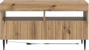 vidaXL Ντουλάπα LED Τηλεόρασης Artisan Δρυς Επεξεργασμένο Ξύλο