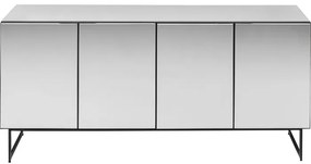 Μπουφές Soran Καθρέφτης/Μαύρος 160x45x80 εκ. - Καθρέφτης