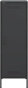 vidaXL Ντουλάπι Μαύρο 36x39x113 εκ. από Ατσάλι