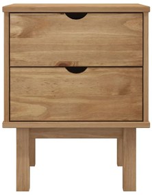 vidaXL Κομοδίνο OTTA 45x39x57 εκ. από Μασίφ Ξύλο Πεύκου