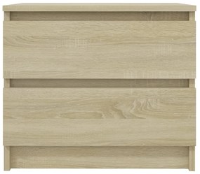 vidaXL Κομοδίνο Sonoma Δρυς 50 x 39 x 43,5 εκ. από Μοριοσανίδα