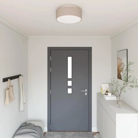 vidaXL Φωτιστικά Οροφής  Flush Mount Ταπέ Ø 38 εκ Υφάσματος E27