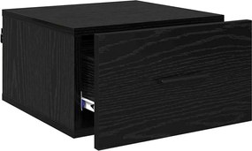 vidaXL Κομοδίνο Μαύρη δρυς 35 x 35 x 20 εκ Επεξεργασμένο ξύλο