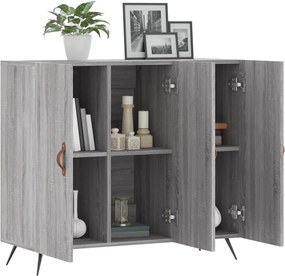 vidaXL Ντουλάπι Γκρι Sonoma 90 x 34 x 80 εκ. από Επεξεργασμένο Ξύλο