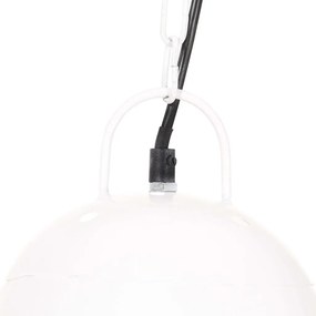 vidaXL Φωτιστικό Industrial Στρογγυλό 25 W Λευκό 32 εκ. Ε27