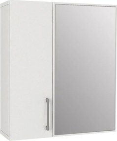 Καθρέπτης μπάνιου Ditto Μegapap χρώμα λευκό 59,6x16,4x64,8εκ.