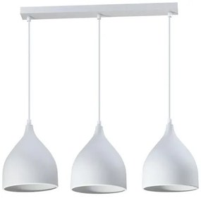 Pakoworld Φωτιστικό Οροφής Perce I Μεταλλικό 3xE27 50x20cm Λευκό 342-000021