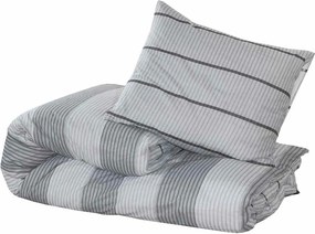vidaXL Σετ Παπλωματοθήκης Ανοιχτό Γκρι 200x200 εκ. Βαμβακερό
