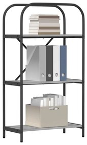 vidaXL Ράφι Βιβλίων Γκρι sonoma 60 x 30 x 109 εκ Επεξεργασμένο ξύλο