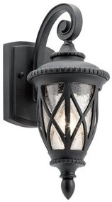 Φανάρι Απλίκα Φωτιστικό Τοίχου 1xE27 Μαύρο IP44 38cm Admirals Cove KL-ADMIRALS-COVE-S Elstead Lighting KL-ADMIRALS-COVE-S Μαύρο