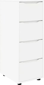 vidaXL Ντουλάπι αποθήκευσης Λευκό 40 x 48 x 105 εκ Επεξεργασμένο ξύλο