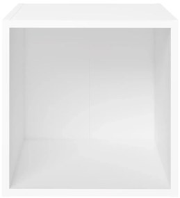 vidaXL Έπιπλο Τηλεόρασης Λευκό 37 x 35 x 37 εκ. από Μοριοσανίδα