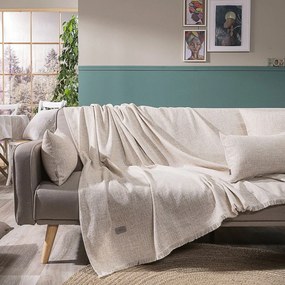 Ριχτάρι Milazzo 01 Ecru Teoran Three-Seater 180x300cm Cotton-Polyester