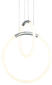 Φωτιστικό Οροφής Venus ZM31LEDP40CH 24W Led 40x30x164cm Chrome Aca Metal