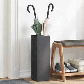 vidaXL Σχέδιο & βάση αποθήκευσης Μαύρο 15.5 x 15.5 x 49 εκ Ατσάλι
