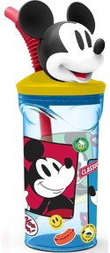 Κούπα με Καλαμάκι με Mickey Mouse CZ11336 3D Μπλε