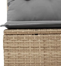 vidaXL Σετ Καναπέ Κήπου 13τεμ Μπεζ Συνθ. Ρατάν με Μαξιλάρια