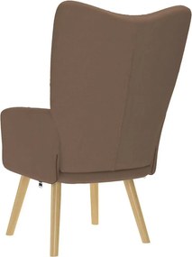 vidaXL Πολυθρόνα Relax Καφέ Υφασμάτινη